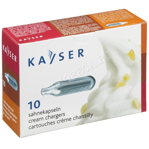 Баллончик для сифона Kayser для взбивания сливок (N2O) 10 шт/уп. 