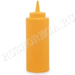Бутылочка для соуса желтая, 0,35 л Bar