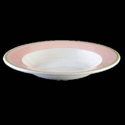 Тарелка суповая 22,5 см, розовая