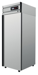 Шкаф холодильный с глухой дверью POLAIR CV105-G нержавеющий