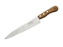 Нож поварской 245/380 мм, средний с дерев. ручкой