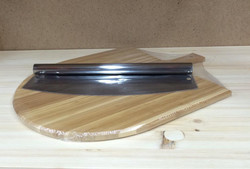 Набор для подачи пиццы (доска бамбук с ручкой +нож) D 350mm  