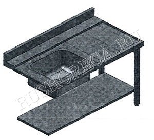 Стол для грязной посуды Д/ПММ СПМ-1200 Л