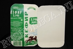Тарелка картонная 13х20 молоко (100 шт.)
