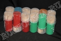 Зубочистки в пластиковых жестких баночках (100шт.)