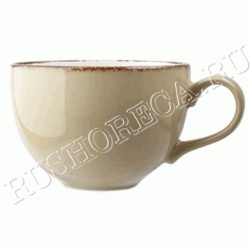 Чашка чайная Террамеса олива фарфор 225мл D9 H6 L12см