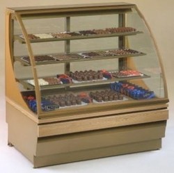 Прилавок холодильный кондитерский SAGA 90-M-HC-OAK для шоколада дуб