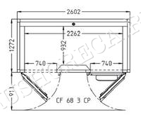 Шкаф Расстоечный PAVAILLER CF 68-3 CP 60X80 2ДВ/3ТЕЛЕЖКИ