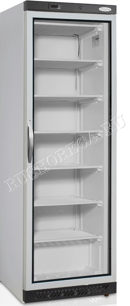 Шкаф морозильный со стеклом TEFCOLD UF400SG нержавеющий