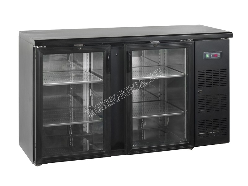 Шкаф холодильный со стеклом TEFCOLD CBC210G барный черный