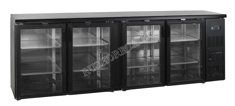 Шкаф холодильный со стеклом TEFCOLD CBC410G барный черный
