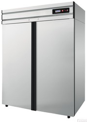 Шкаф холодильный с глухой дверью POLAIR CV110-G нержавеющий