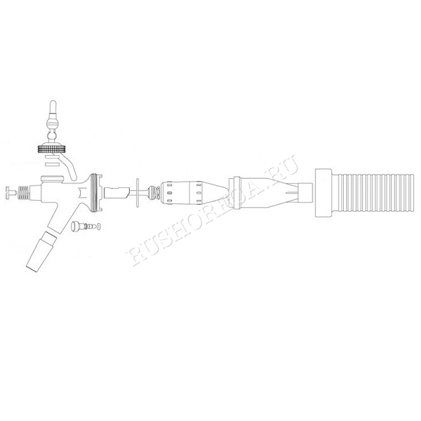 Кран мобильный Flow Control (барган)