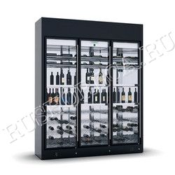 Шкаф винный ENOFRIGO WINE LIBRARY+ 3P ISOLA H260 P60 серебристый